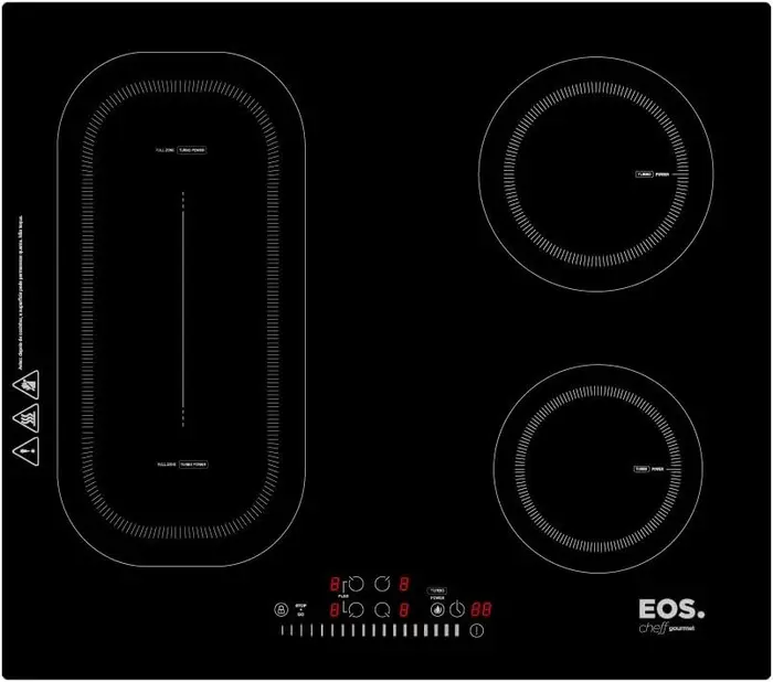 Cooktop de Indução Portátil EOS Freezone ECI04EPF com 4 Bocas e Função Turbo