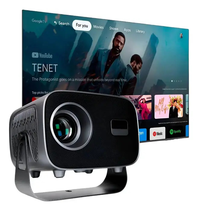 Projetor Portátil VLX T15 Pro 4K 13000lm Conectividade Wi-Fi e Bluetooth