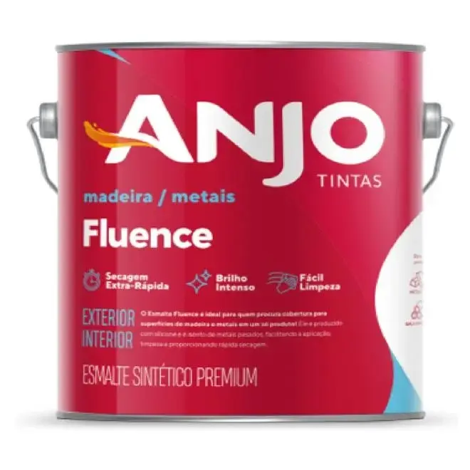 Tinta Esmalte Sintético Fluence Premium 3,6L Platina - ANJO