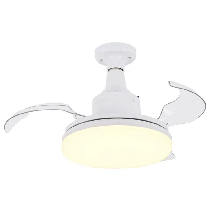 Ventilador de Teto Iluminar LED 2 Lâmpadas Controle Remoto Aliseu