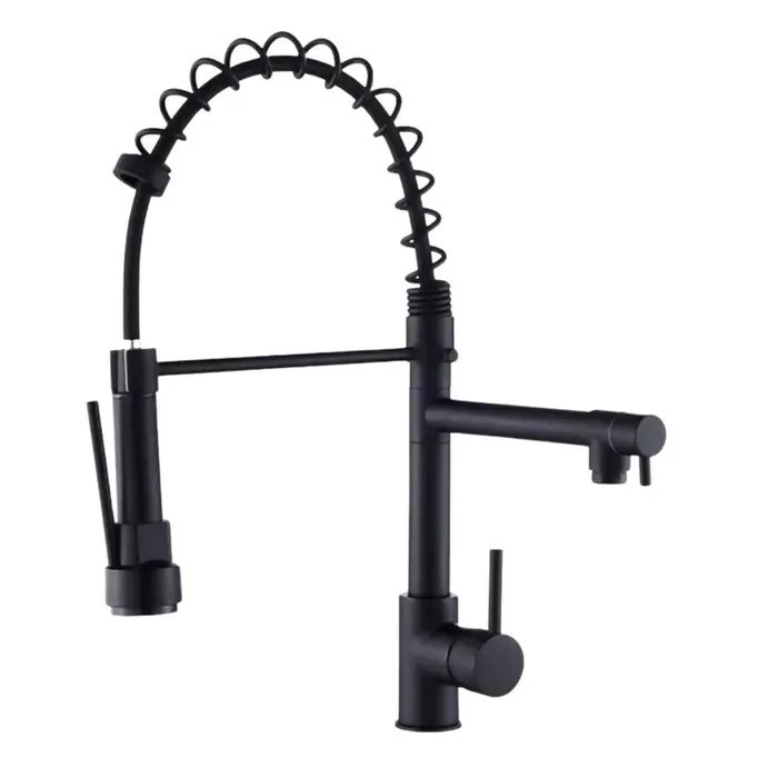Monocomando para Cozinha Mesa Bica Alta 1/4V Preto Gourmet 52cm