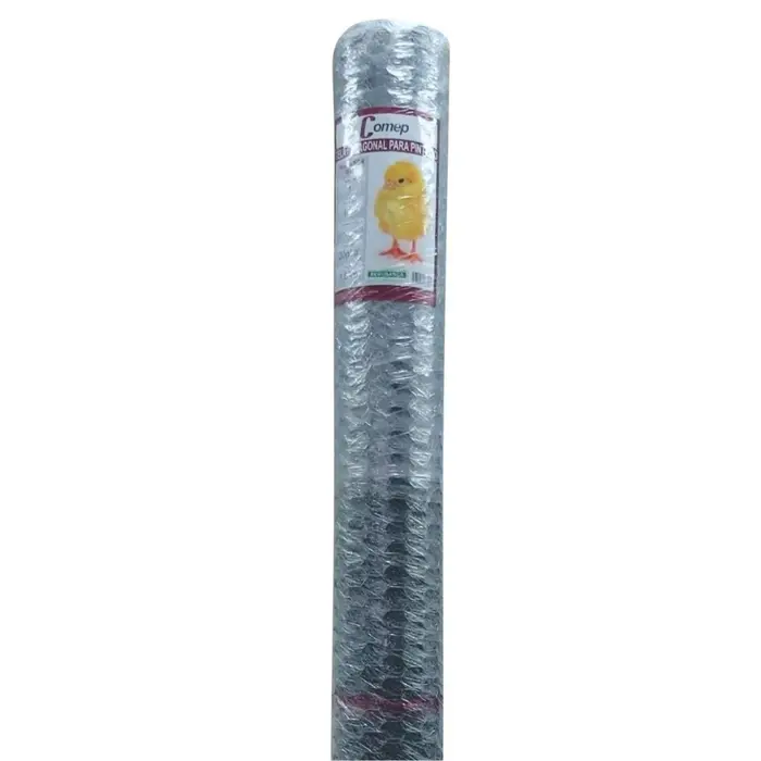 Tela Hexagonal Pinteiro Aço Galvanizado 1″ 22BWG Comep