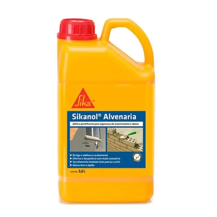 Aditivo Plastificante e Estabilizador Sikanol Sika