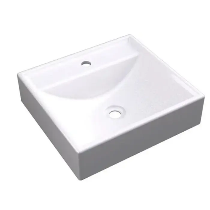 Cuba de Apoio Sintética Quadrada Ravena Plus Branca 39,5×39,5cm MGM