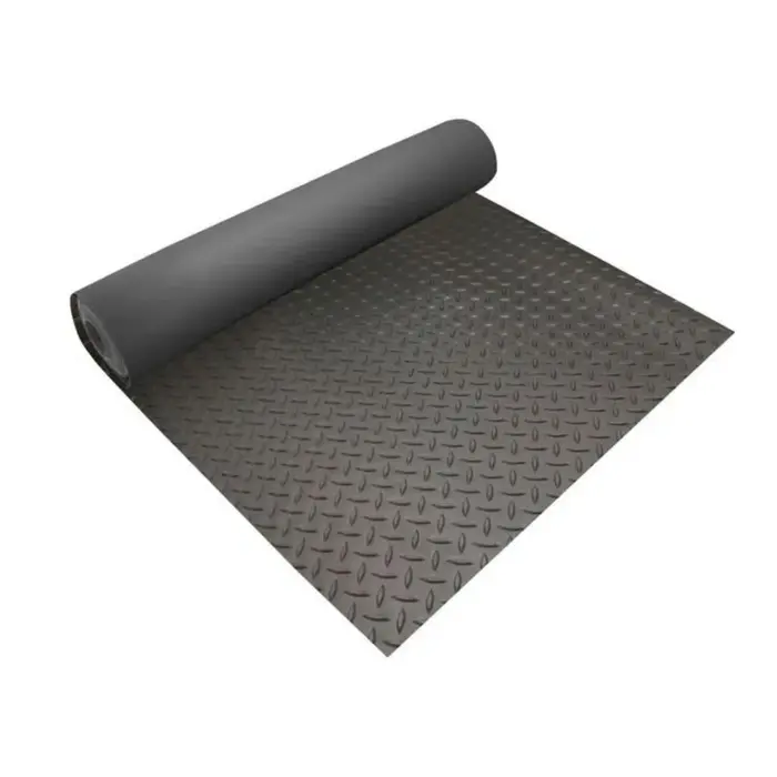Piso Laminado PVC Bus Preto 2mm 130x100cm Kapazi