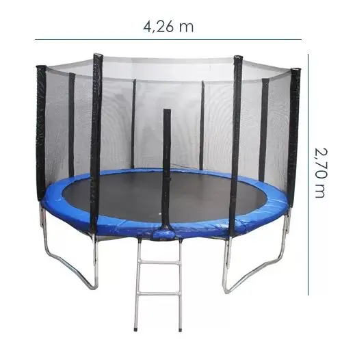Cama Elástica 426 cm com Escada e Rede – Diâmetro 14 Pés