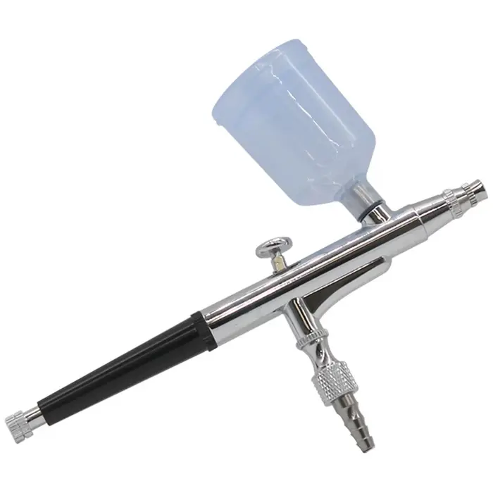 Caneta Aerografo Profissional 0.3mm Metalico 2 Cubas