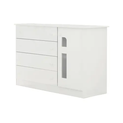 Cômoda Sabrina com Porta, Branca, MDF – 4868