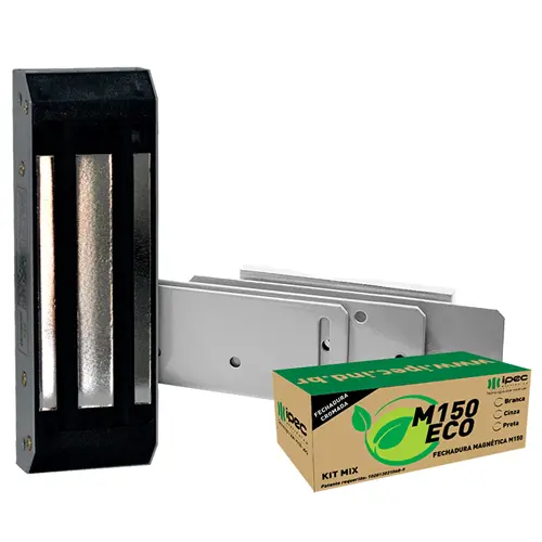 Fechadura Magnética, Força 150 Kgs, Cinza – M150 ECO