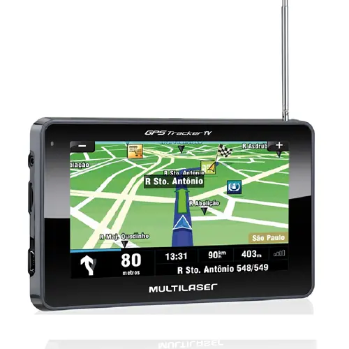 GPS Automotivo Câmera ré 4.3 Tracker TV Digital