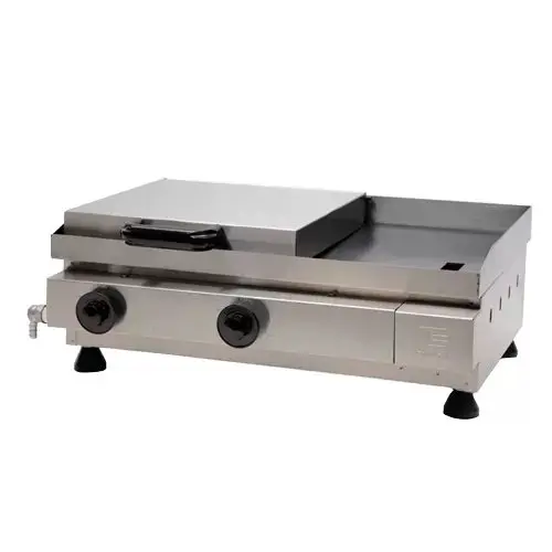Chapa com Sanduicheira à Gás 60×40 Linha Prata – SCGP60
