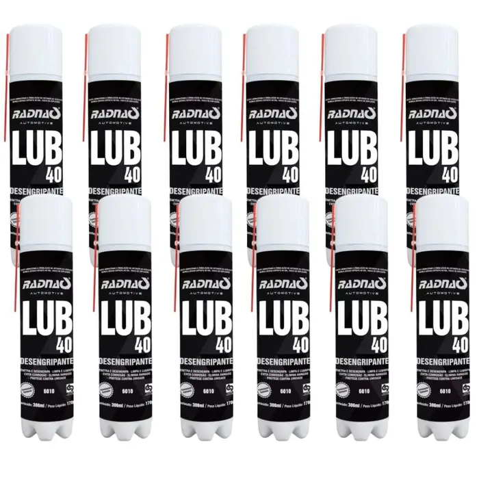 Combo Desengripante Spray Lub 40 300ml com 12 unidades RADNAQ-K7956