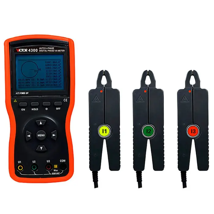 Fasímetro Digital 0,00V a 600V com Função Análise de Energia VICTOR – RUOSHUI-328658