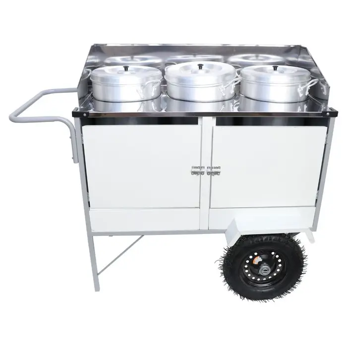Carrinho de Caldo e Sopas BL35P-GS com Rodas e Guarda Sol CEFAZ-BL35P/GS