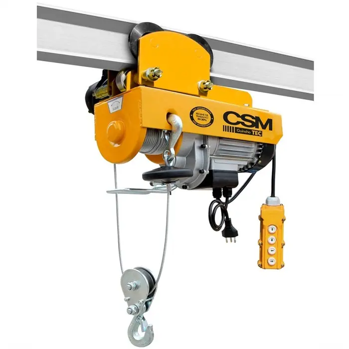 Guincho Elétricos TEC 500/1000 de Cabo de Aço Mono 220V com Trole sem Caçamba CSM-71000502