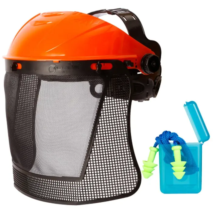 Kit Roçador com Suspensão com Catraca para Protetor Facial Malha Plástica e Protetor Auditivo 17db LIBUS-902813